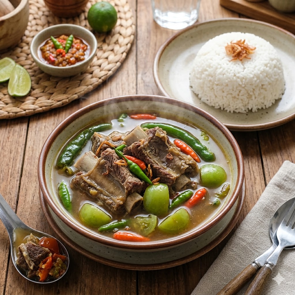 Asam Asam Iga Komplit Kedai Locale